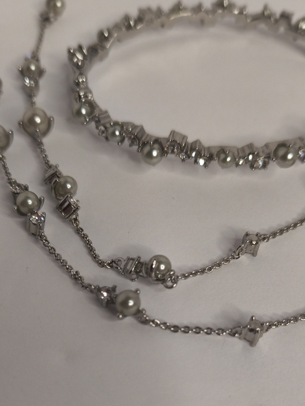 Station Necklace Matching Bangle Bracelet Banana Republic